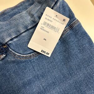 Good American Indigo Blue Pull On Jeans 3X